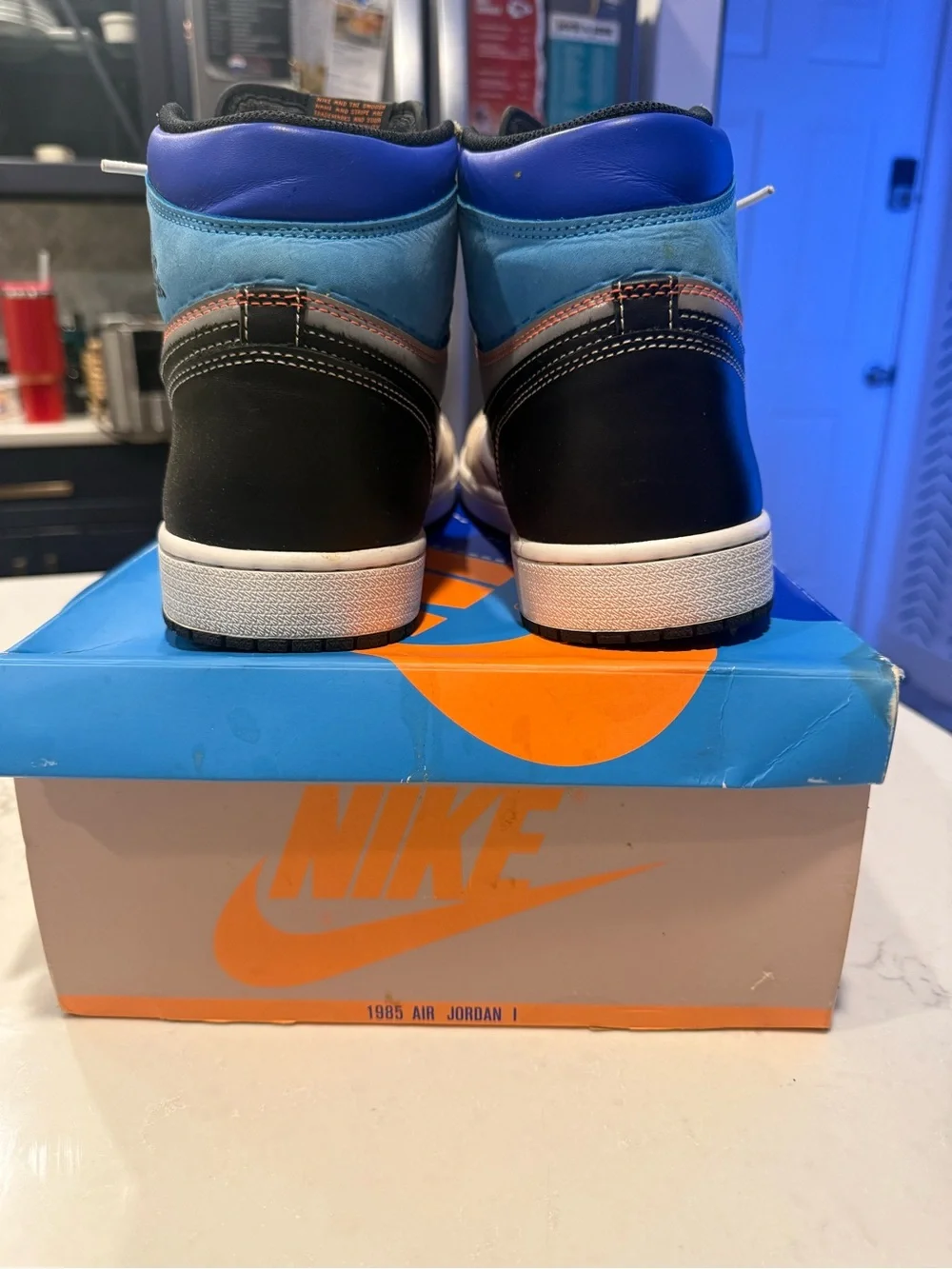 Nike Air Jordan 1 High Prototypes - White / Black / Blue